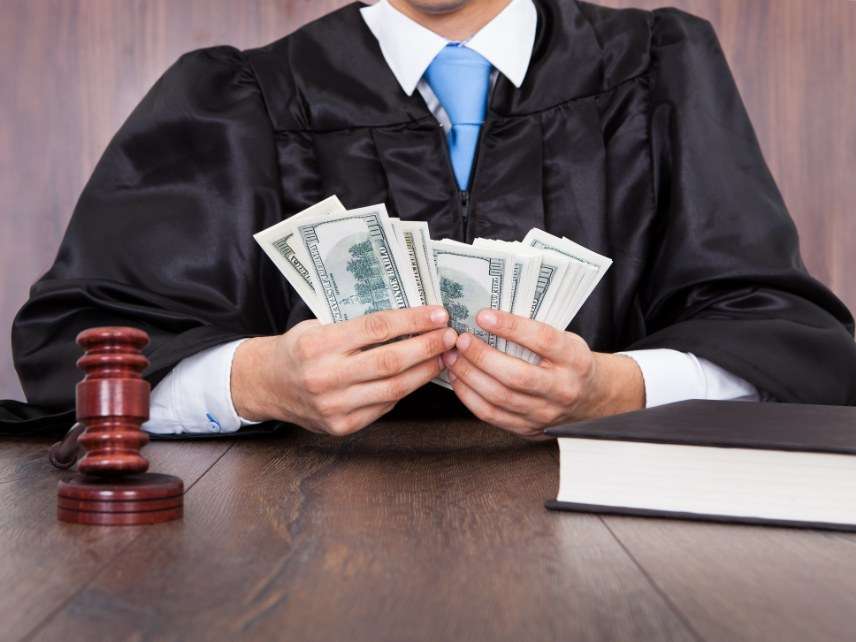 Judge with money