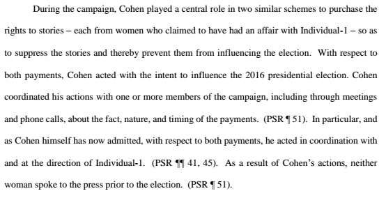 Cohen memo