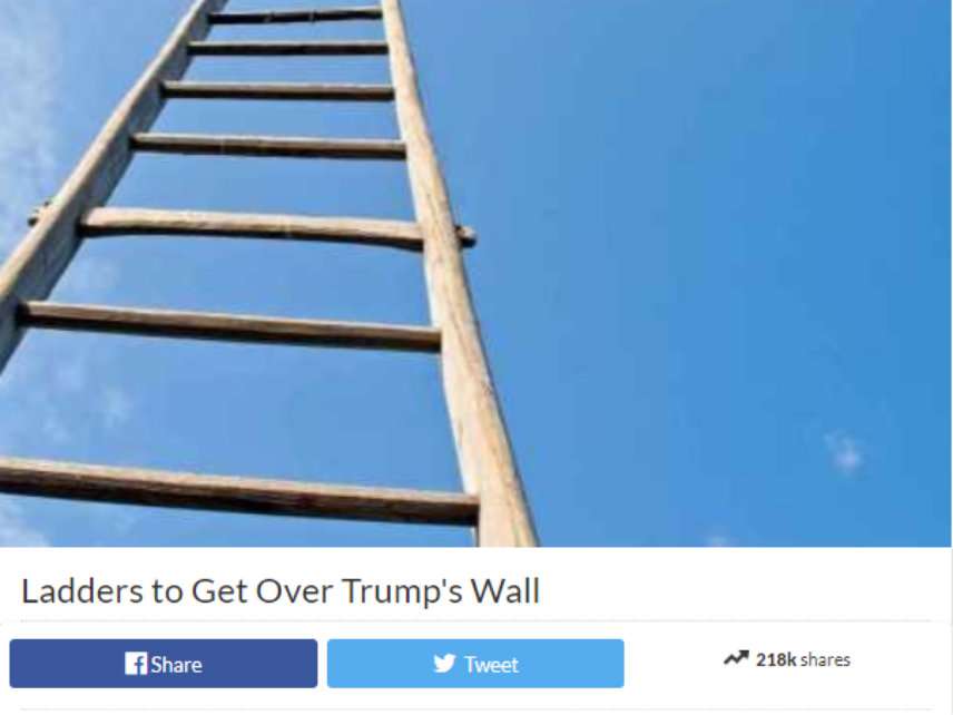 Gofundme Page Trolls Border Wall With Ladders Campaign - 