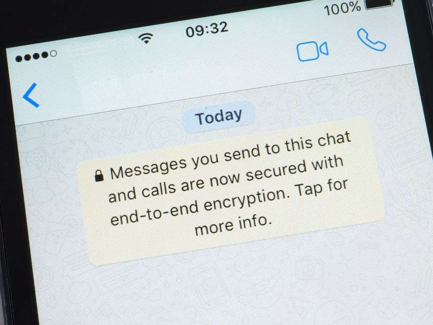 Encryption notification