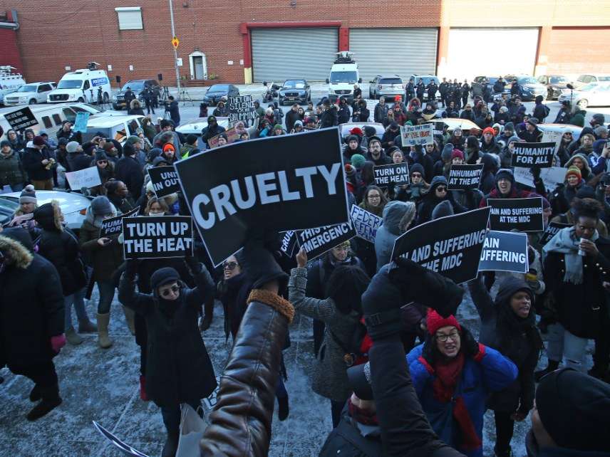 Metropolitan Detention Center, Brooklyn, protests