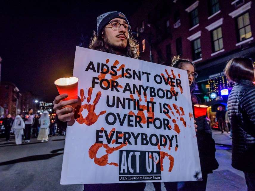 AIDS protest