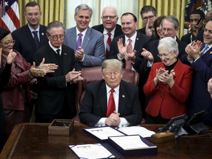 President Donald Trump signing FIRST STEP Act