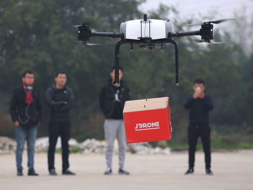 Drones being delivered