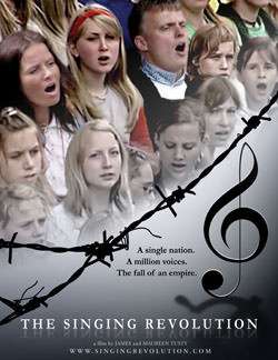 Singin' against commies!