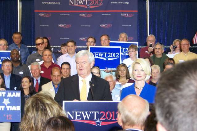 Newt Gingrich in Tampa, photos by Garrett Quinn By Garrett Quinn