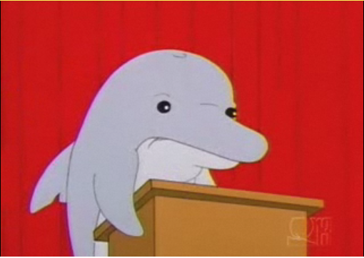 Dolphin King Snorky, The Simpsons