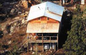 The cabin at Ruby Ridge