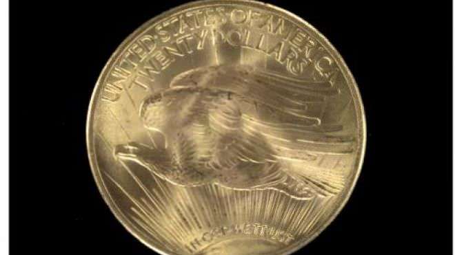 Double eagle gold coin