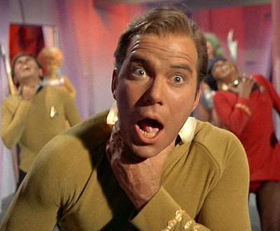 William Shatner, anticipating the IRS Star Trek video