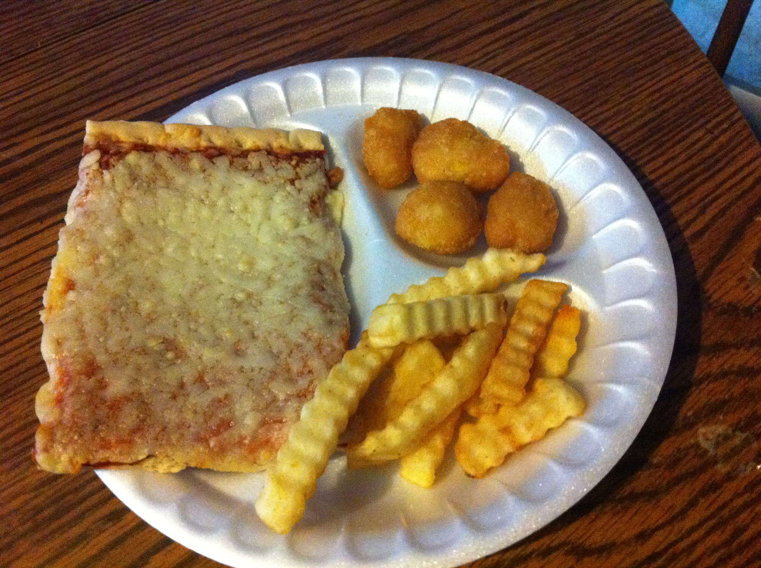 School lunch is disgusting but still come on