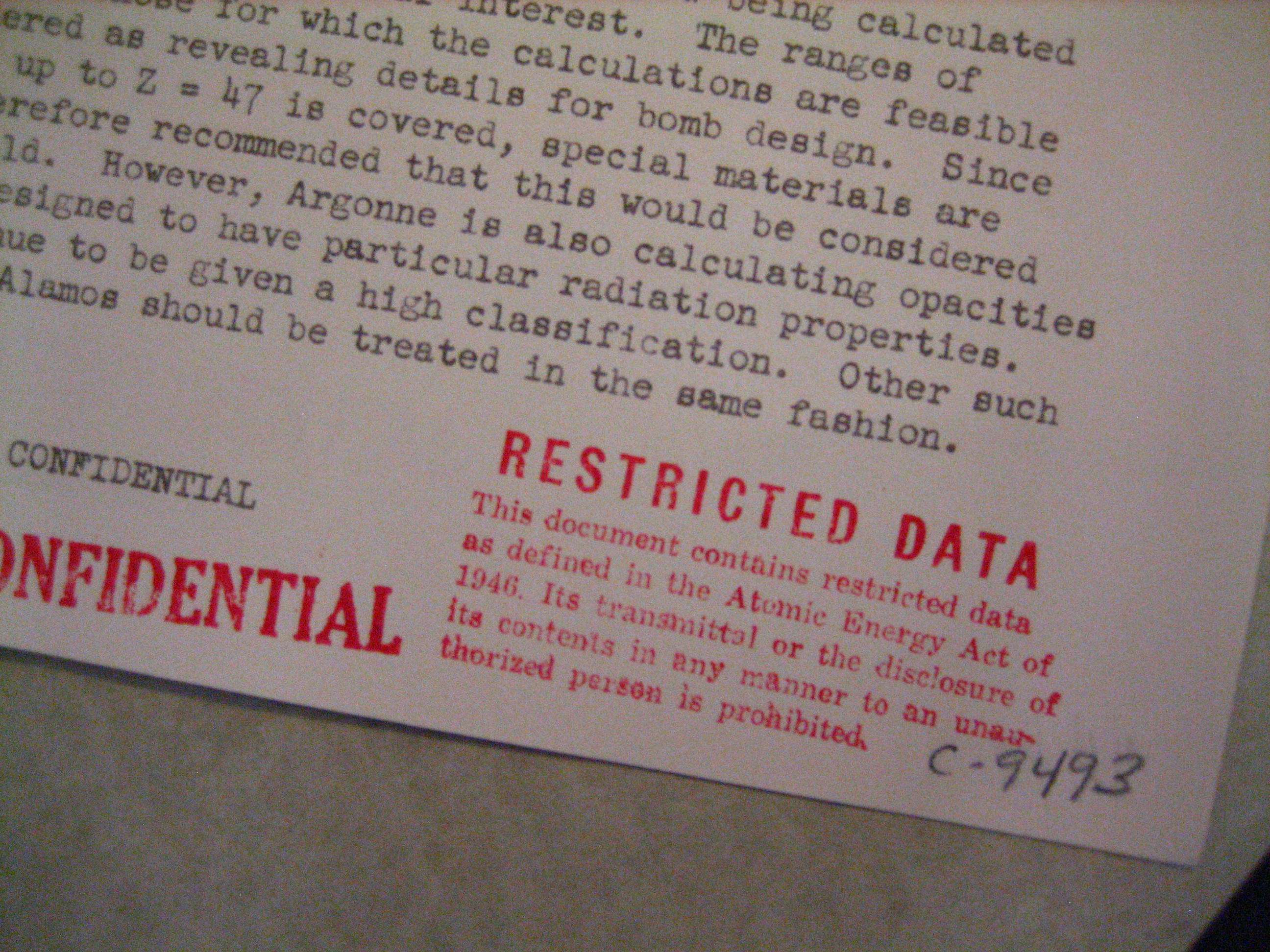 Restricted data