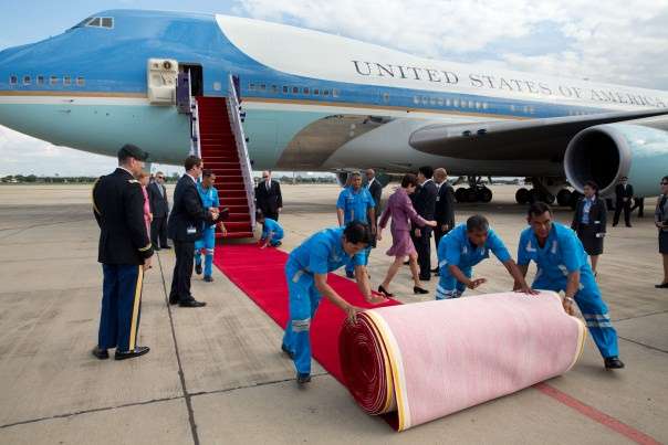 They had to roll the red carpet backwards and EVERYTHING. ||| whitehouse.gov