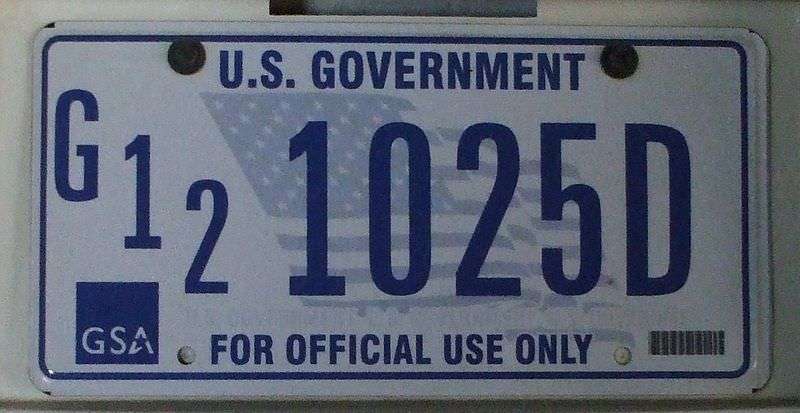 Federal license plate