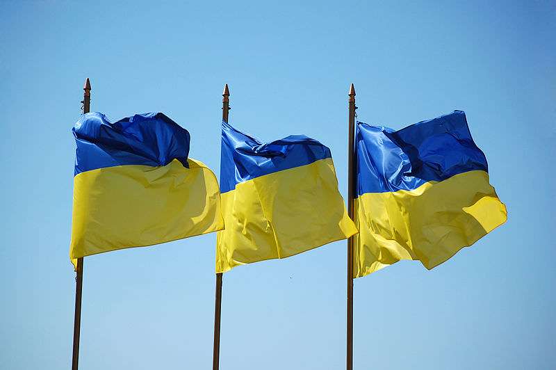 Ukraine flags