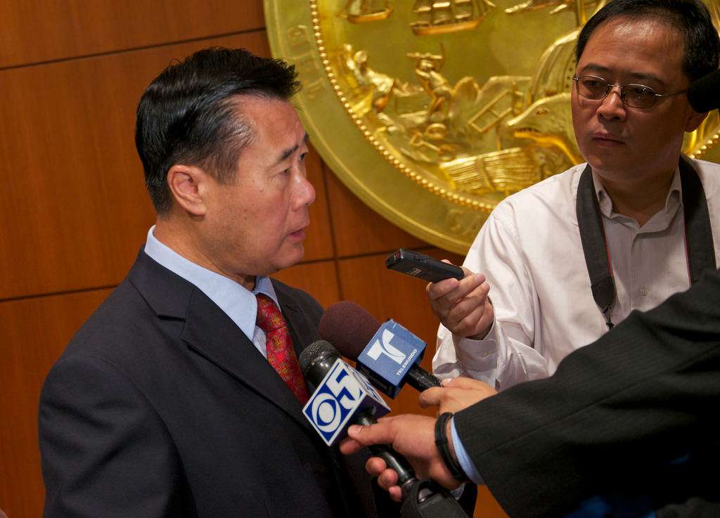 Calif. State Sen. Leland Yee, complaining about pretend guns in video games back in the day.