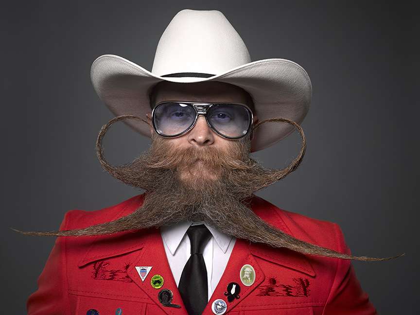 a man with a crazy beard