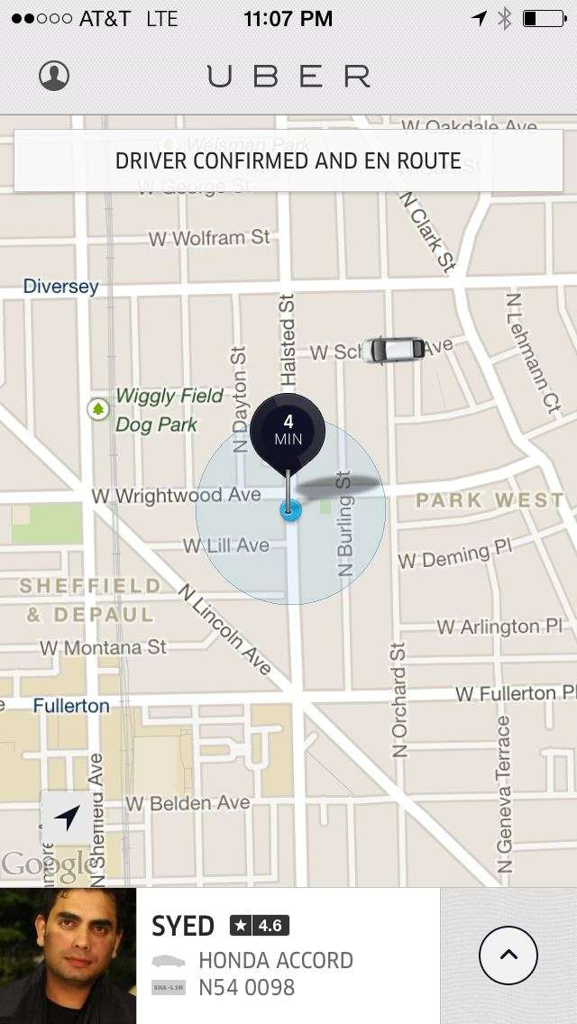 a screenshot of Uber