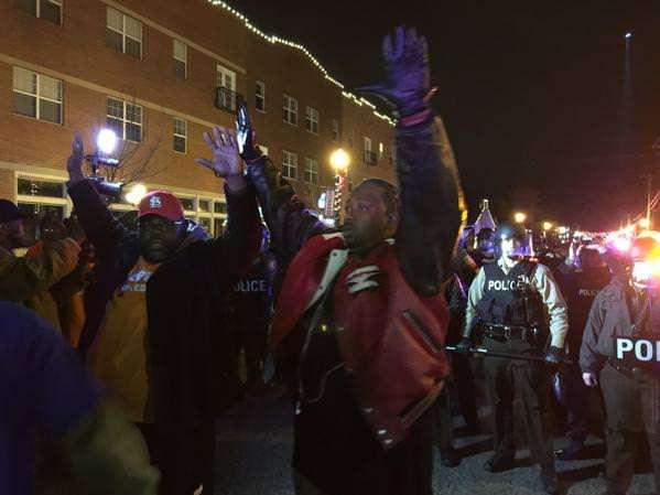 Ferguson protesters