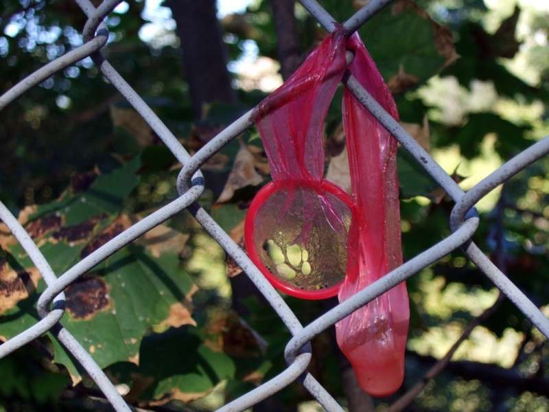 Be sure to wear a condom when you're sodomizing a chain-link fence.