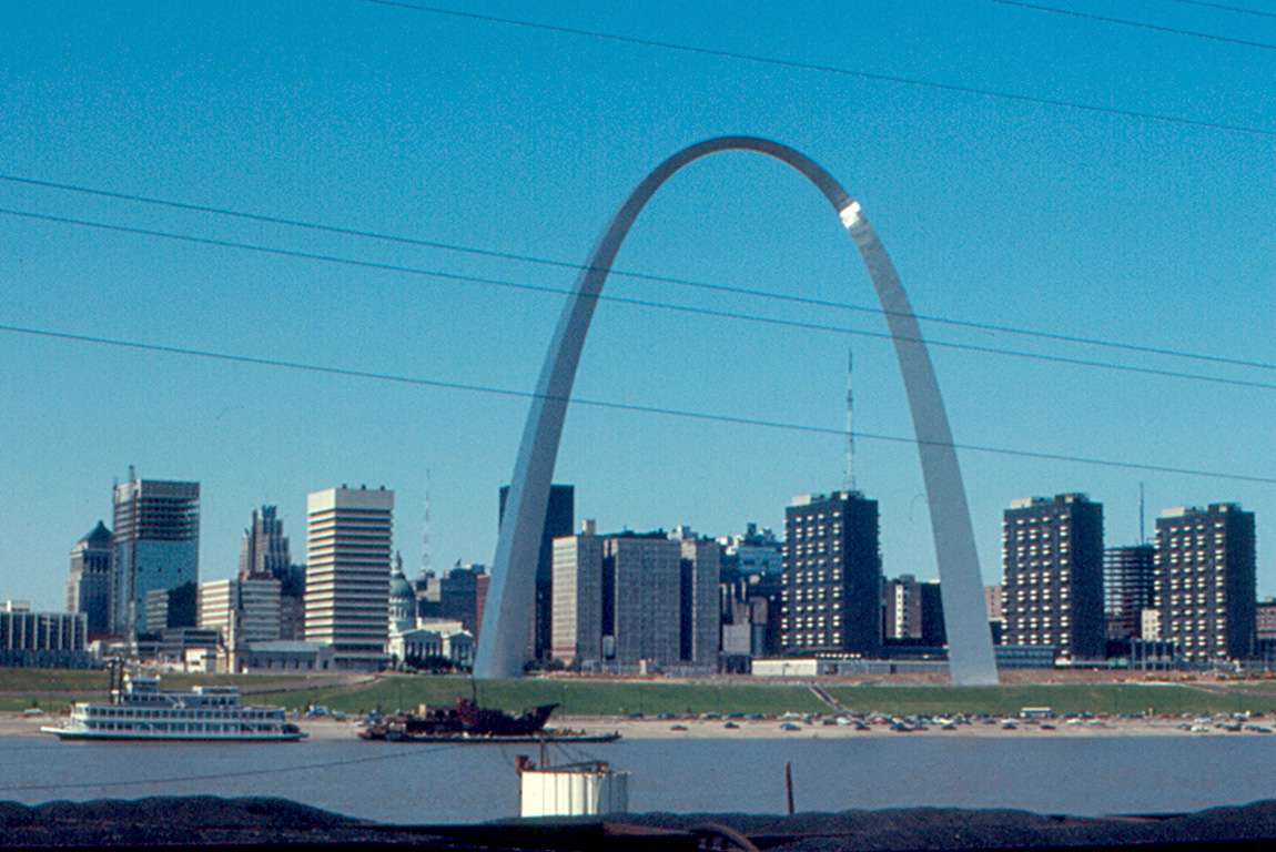 Technically Cool Valley is nowhere near downtown St. Louis, but, you know, arch picture.