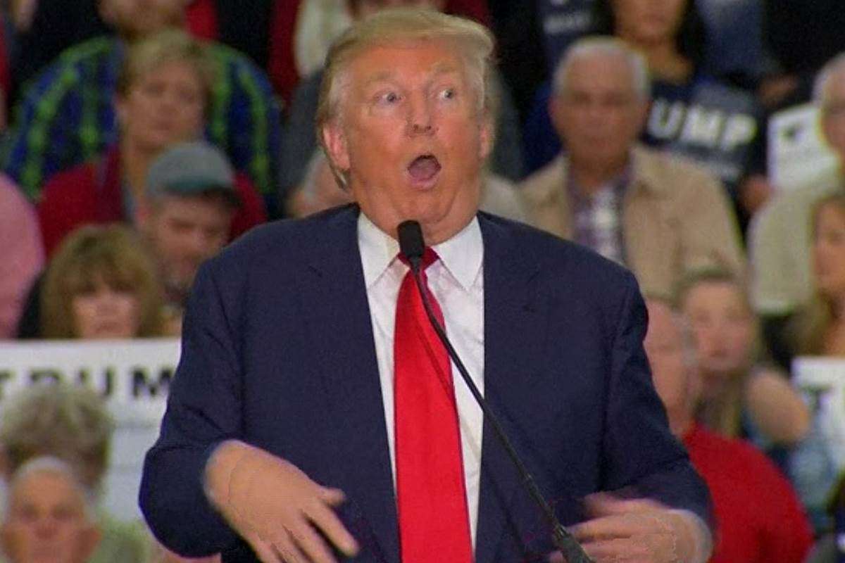 Donald Trump, mocking handicapped reporter