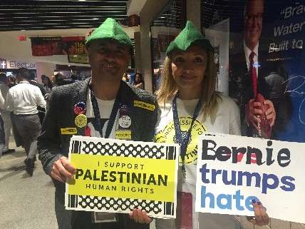 Sanders supporters for Palestine