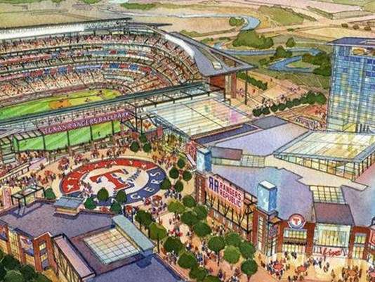 Texas Rangers' Planned New Arlington Stadium Shows Ballparks