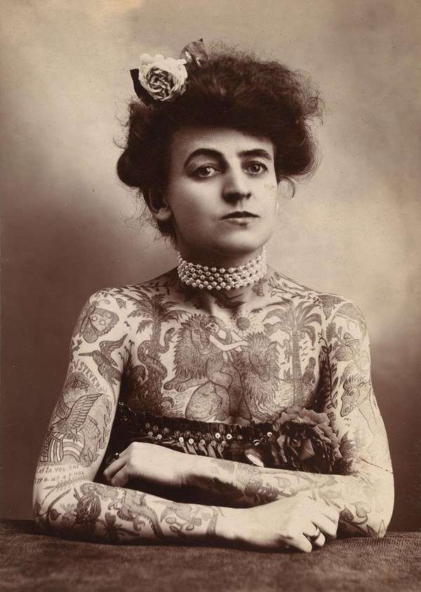 Tattooed lady