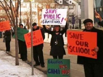 maybe the people who want to save our schools don't have time for early afternoon weekday rallies