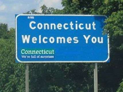 Welcome to Connecticut sign