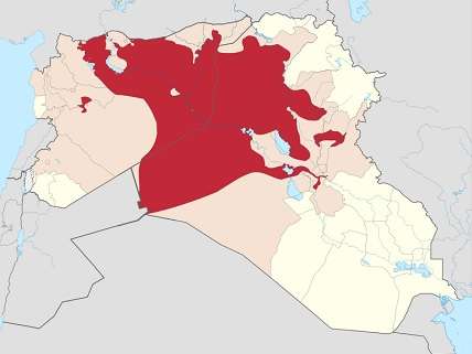 Map of ISIS