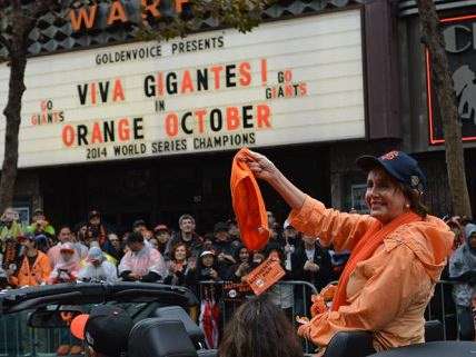 Nancy Pelosi at San Fran World Series parade