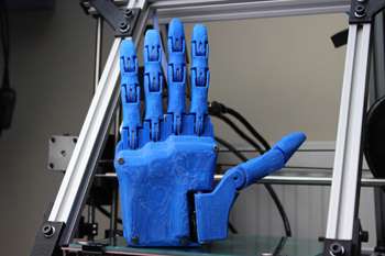 A 3D-printed prosthetics hand made by the Open Hand Project |||