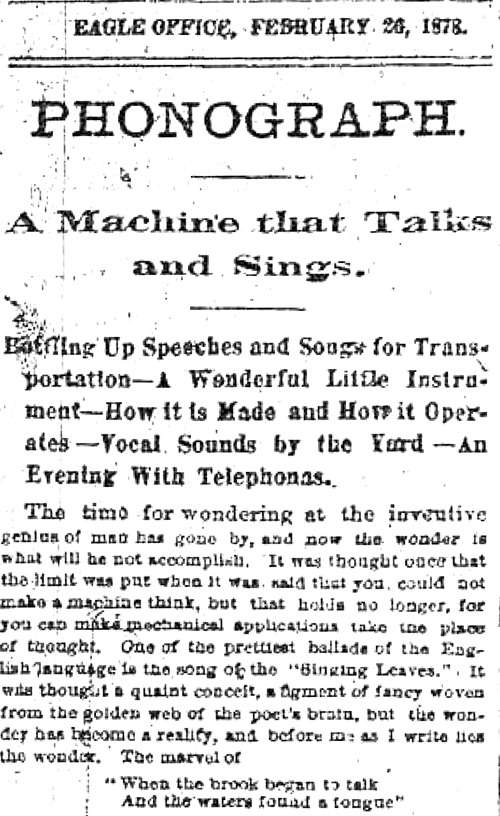 The Brooklyn Daily Eagle 1878. The Brooklyn Daily Eagle 1878. |||