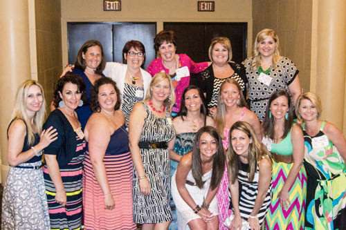 A Teachers Pay Teachers Gathering in Las Vegas. Deanna Jump is in the middle row on the far right. ||| Photo Credit: Natalie Crockett