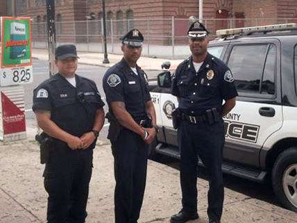 Officer Christopher Devlin, Officer Raphael Thornton and Capt. Deiter Tunstall.||| Camden County Police Department