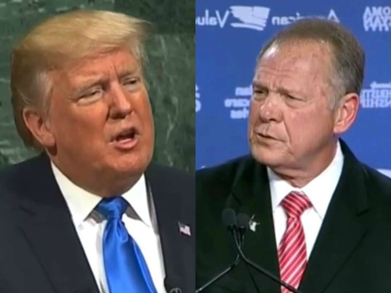 Trump Tacitly Endorses Roy Moore Noting His Denials 12 Times