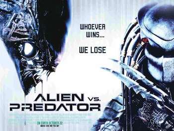 "It's gonna be a great movie. We had Trump design the alien and we had Clinton design the predator."