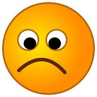 I'm sad. And unhappy.