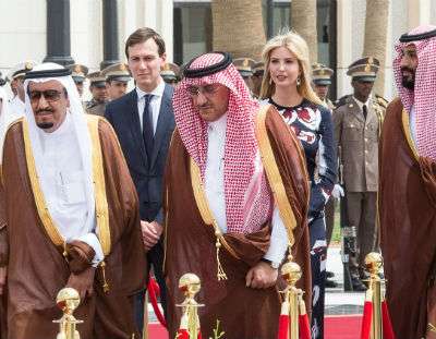 Jared Kushner and Ivanka Trump in Saudi Arabia ||| Balkis Press/ABACA/Newscom