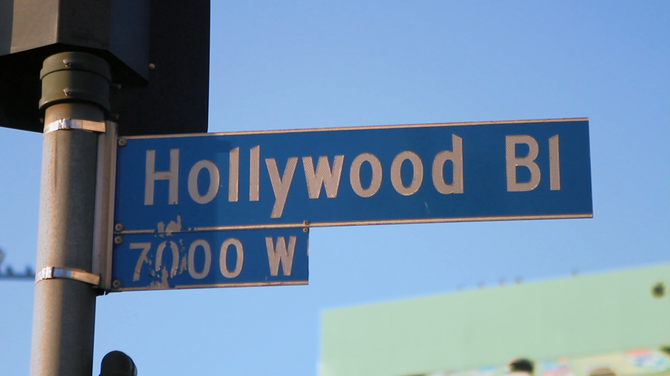 Hollywood Blvd. sign.