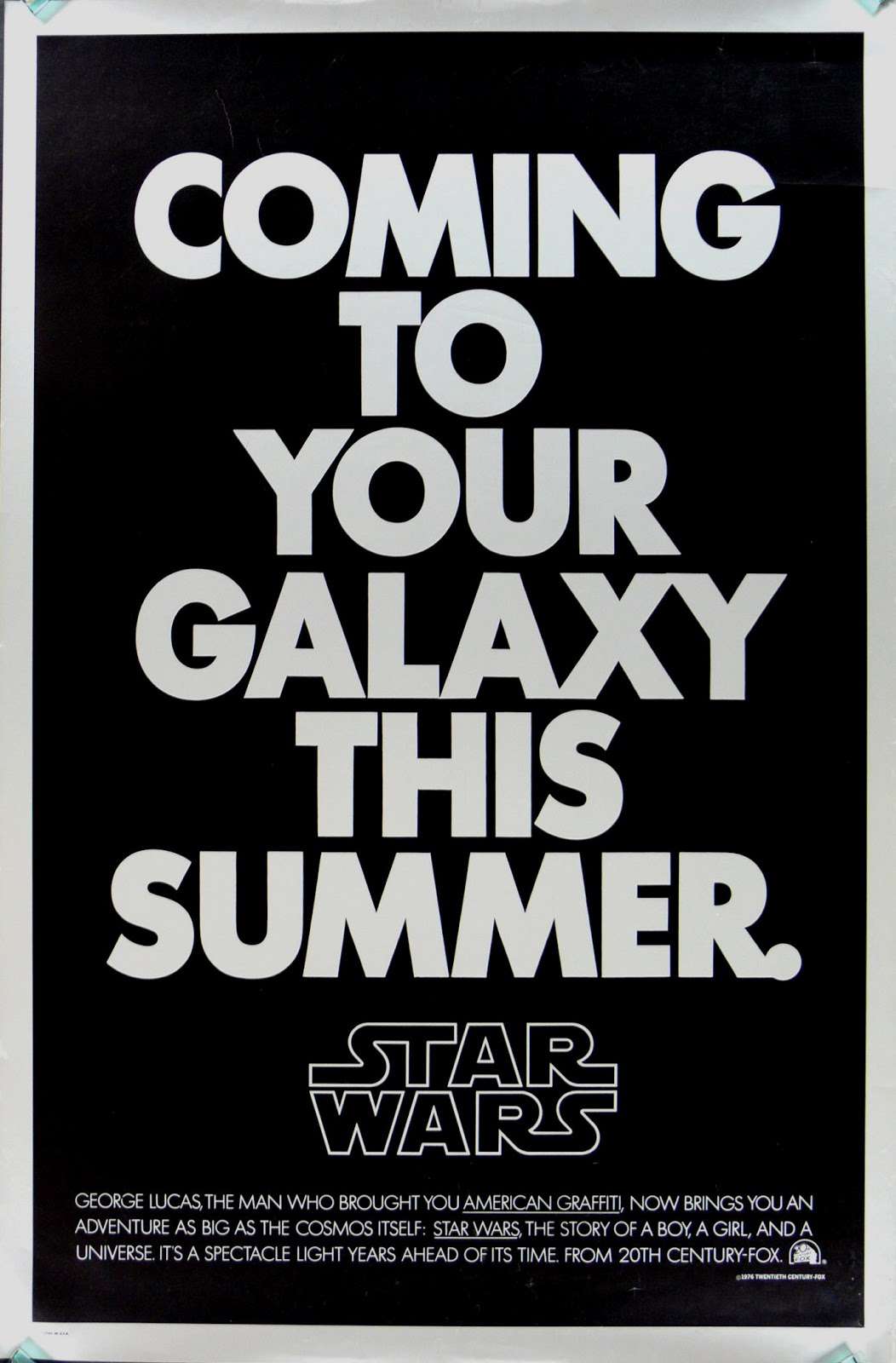 1970s Star Wars poster.
