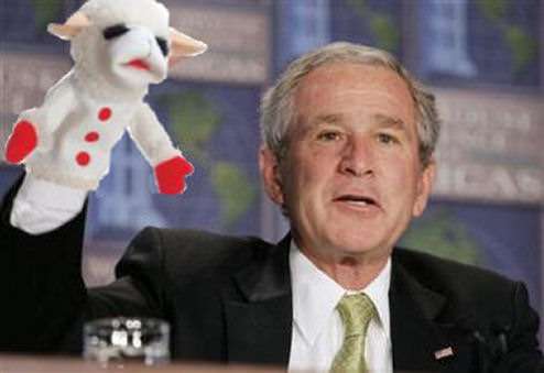 Sock puppets are underused in political theater. 