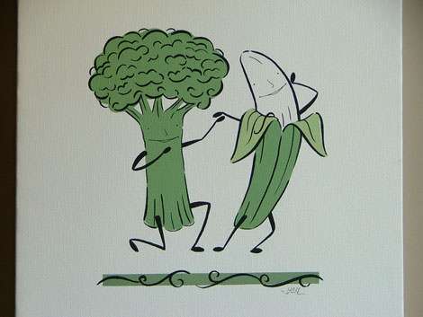 Broccoli romance = bro-mance? Broccoli romance… bro-mance?