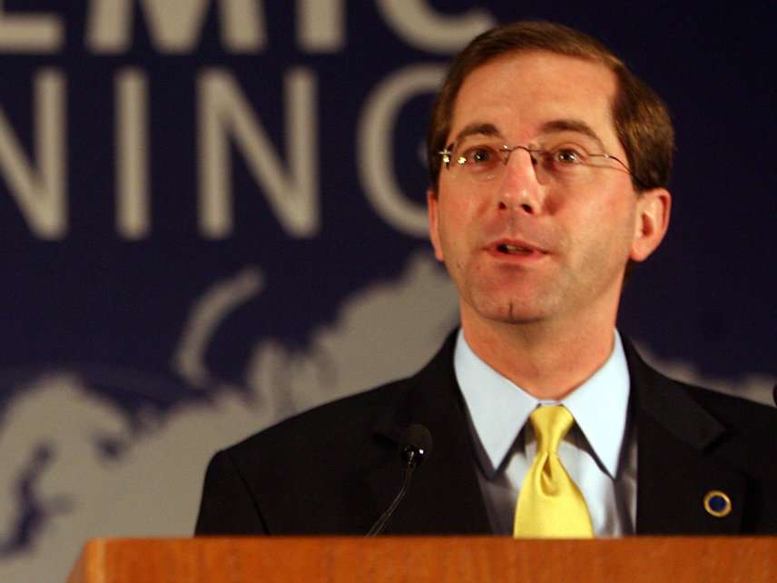 Alex Azar speaks at a conference in 2006. 