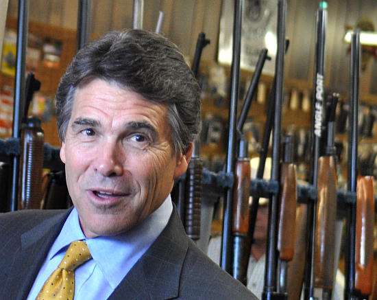 Rick Perry will shoot you. 