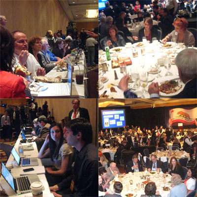 The chicken looked good but the speeches sounded dull at a Newt Gingrich lunch for the California Republican Party. The chicken looked good but the speeches sounded dull at a Newt Gingrich lunch for the California Republican Party.