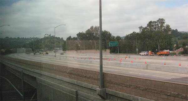 Carmageddon: Interstate 405 closed at U.S. Highway 101 July 16 2011. 