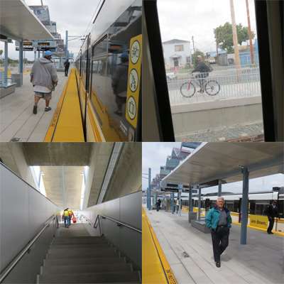 Employees, passengers are about evenly distributed along the Expo Line route. Employees, passengers are about evenly distributed along the Expo Line route.